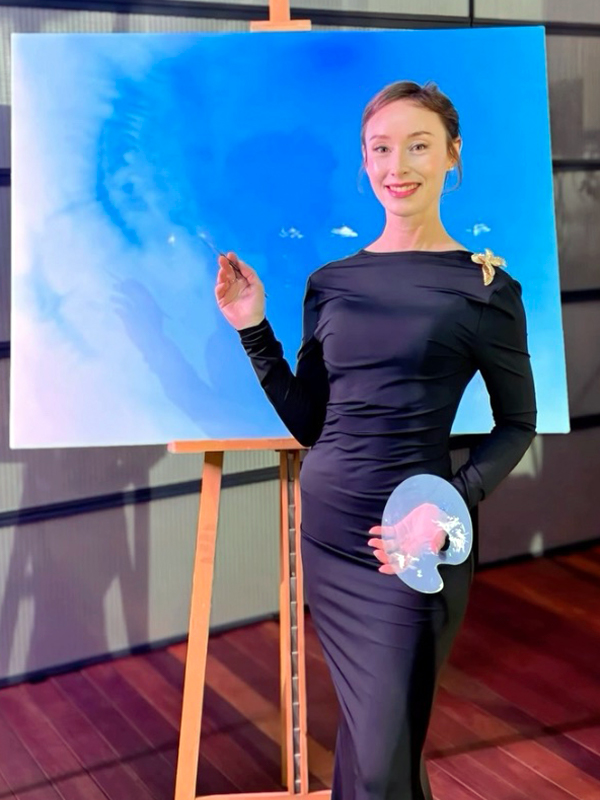 Elena Papernaya - Luxury Live Art - Yacht Club de Monaco - December 6, 2025